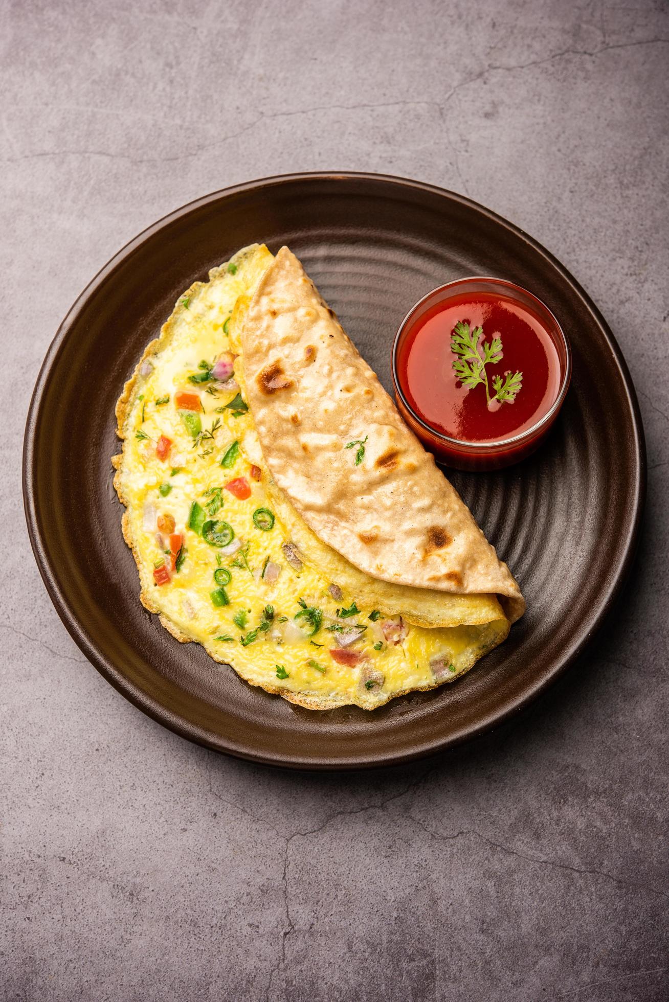 Omelette Chappathi