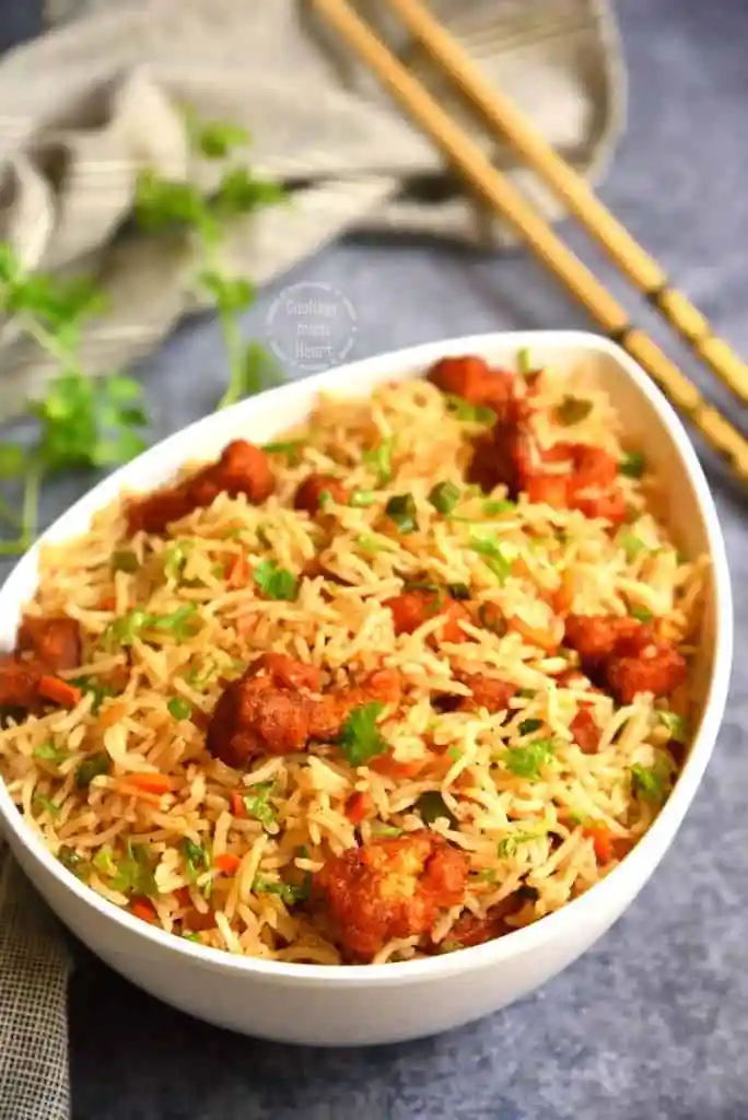Gobi Fried Rice + Gobi 65/Manchurian